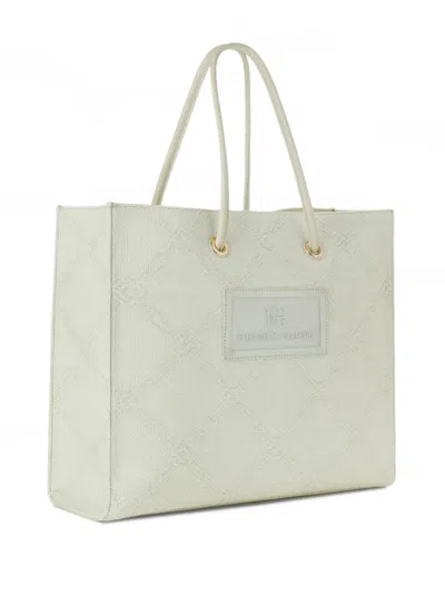 Elisabetta Franchi Textured Logo-plaque Tote Bag