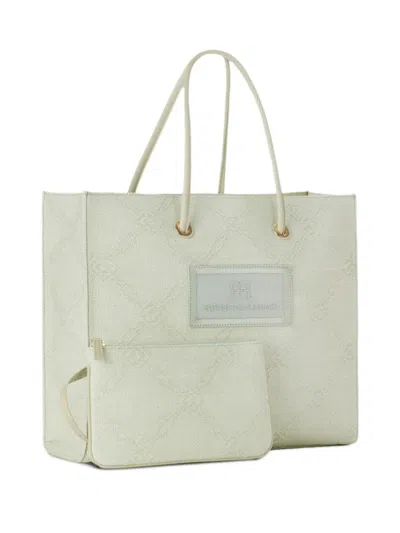 Elisabetta Franchi Textured Logo-plaque Tote Bag