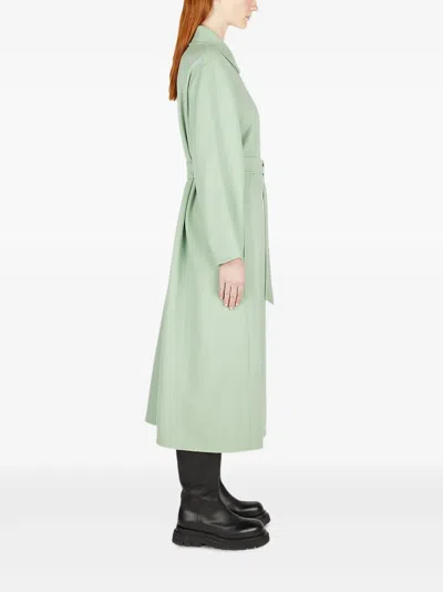 Max Mara Belted Wrap Coat In Multi