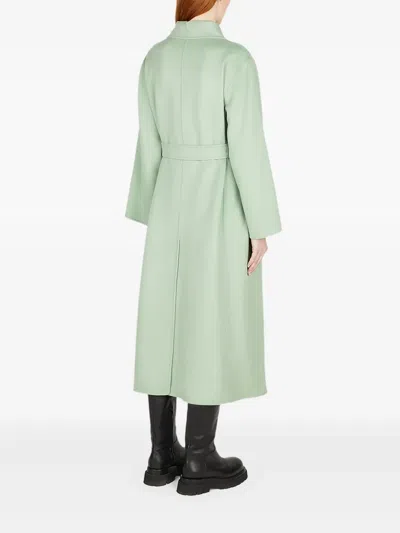 Max Mara Belted Wrap Coat In Multi
