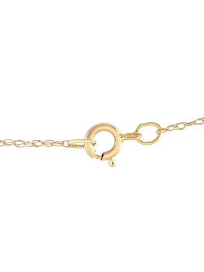 Pre-owned Lb Exclusive 14k Yellow Gold Garnet And Diamond Necklace