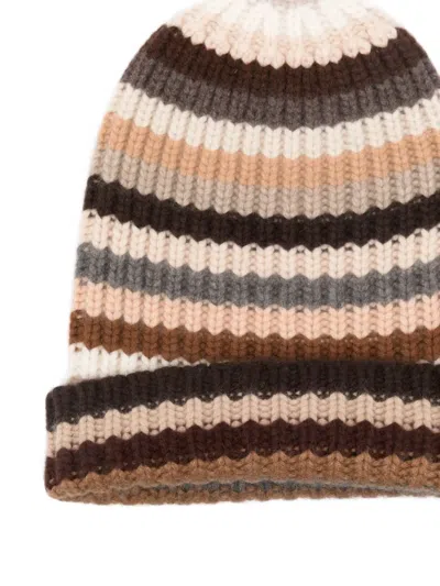 Hurray Striped Cashmere Beanie
