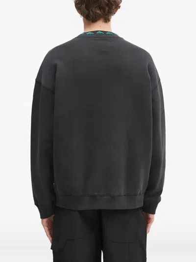 Adidas Originals Eqt Logo-embroidered Sweatshirt In Black