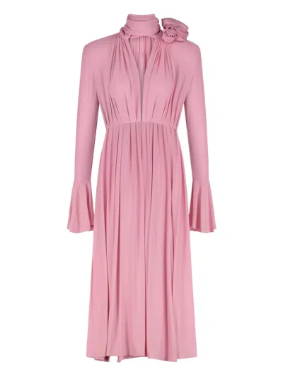 Magda Butrym Flower-detailed Flared Dress