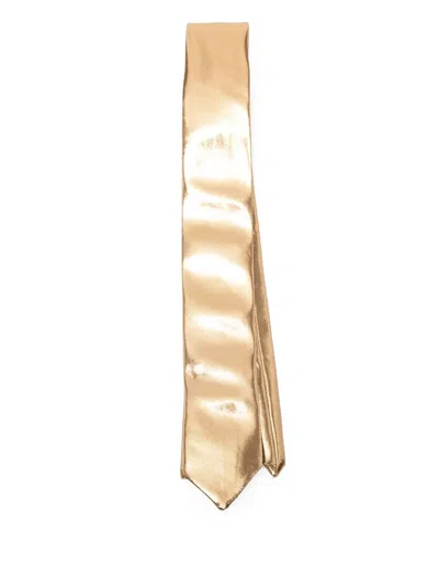 Alysi Metallic Tie In Neutral