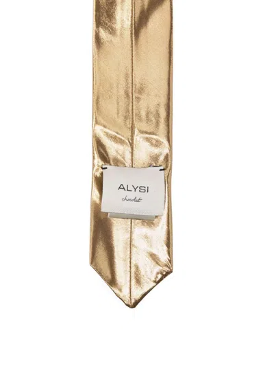 Alysi Metallic Tie In Neutral