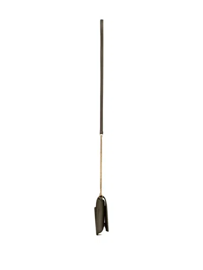 Saint Laurent Cassandre Phone Holder In Smooth Leather