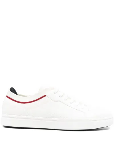 Geox Baltmoore Knitted-panel Lace-up Sneakers In Multi