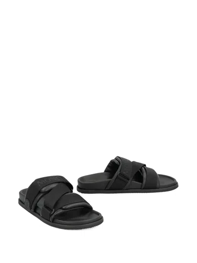 Moncler Mon Summer Double-strap Leather Sandals