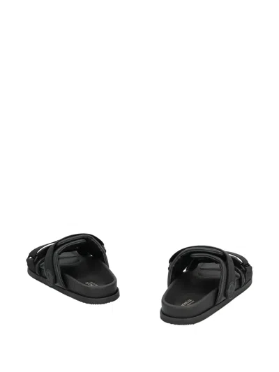 Moncler Mon Summer Double-strap Leather Sandals