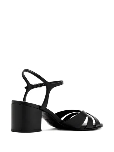 Schutz 60mm Crossover Ankle-strap Sandals In Black