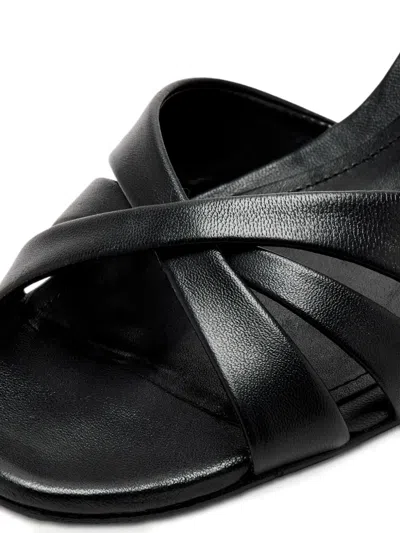Schutz 60mm Crossover Ankle-strap Sandals In Black
