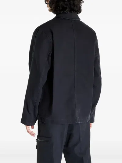 Nike Button-fastening Patch-pocket Jacket In Black