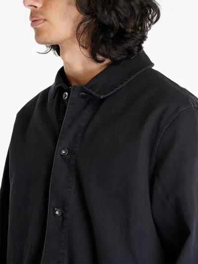 Nike Button-fastening Patch-pocket Jacket In Black