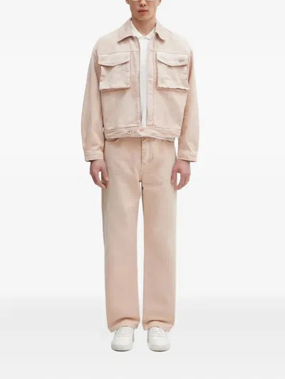 Filling Pieces Rose Dawn Flap-pocket Shirt Jacket In Pink
