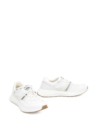 Canada Goose Cascade Leather Mesh Panel Sneakers In White