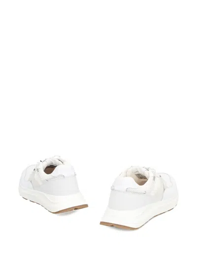 Canada Goose Cascade Leather Mesh Panel Sneakers In White
