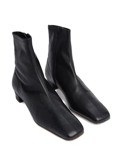 By Far Square-toe Leather Boots