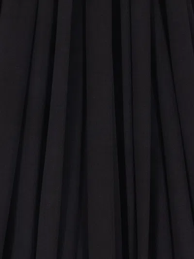 Loewe Embellished Draped Silk Halterneck Midi Dress In Black