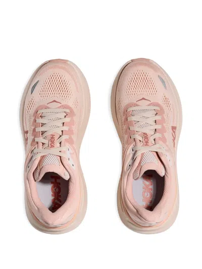Hoka One One Bondi 9 Lowtop Sneakers In Pink