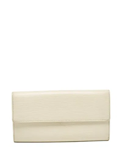 Pre-owned Louis Vuitton Sarah Wallet In Neutral