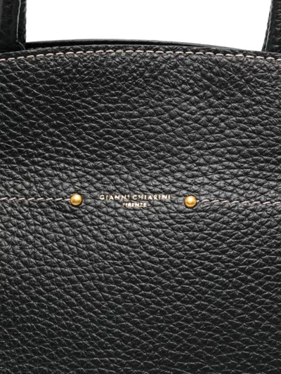 Gianni Chiarini Farah Grained-leather Top-handle Tote Bag