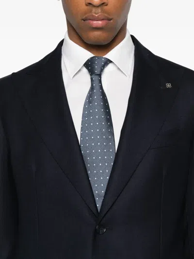 Tagliatore Single-breasted Virgin Wool Blazer In Black