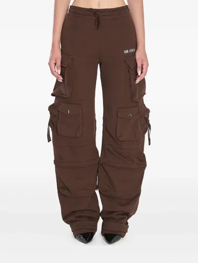 Attico Cargo Fern Pants In Brown