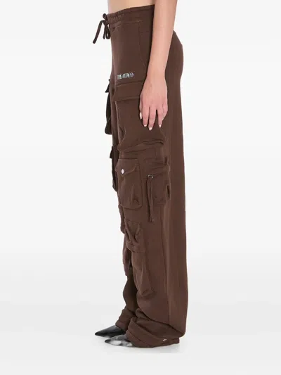 Attico Cargo Fern Pants In Brown