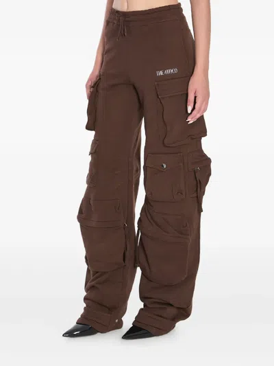 Attico Cargo Fern Pants In Brown