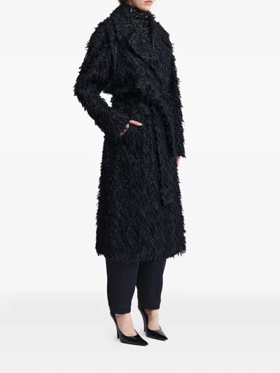 16arlington Palmi Double-breasted Coat In Black
