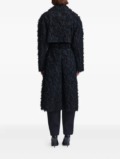 16arlington Palmi Double-breasted Coat In Black