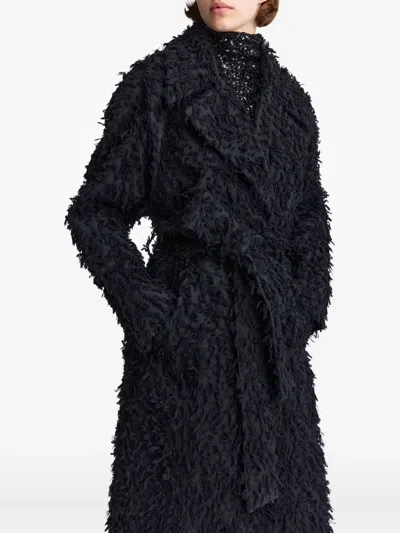 16arlington Palmi Double-breasted Coat In Black