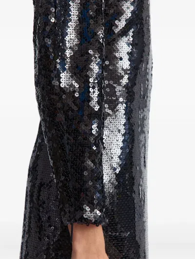 亮片泡泡袖礼服