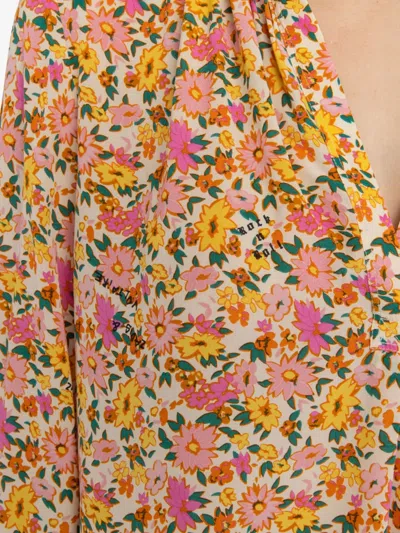 Zadig & Voltaire Tink Floral-print V-neck Tunic Top