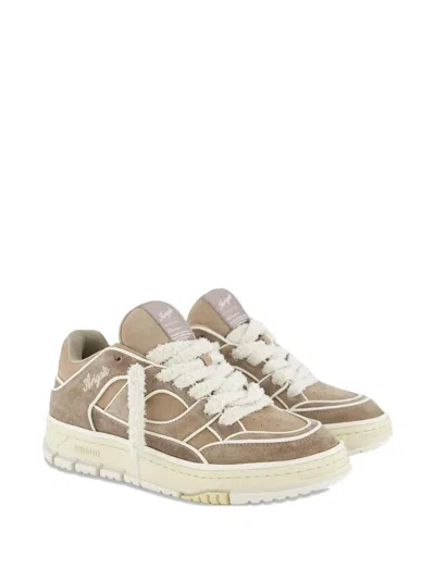 Axel Arigato Low-top Nubuck Sneakers With Embroidered Logo In Multi