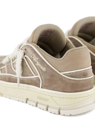 Axel Arigato Low-top Nubuck Sneakers With Embroidered Logo In Multi