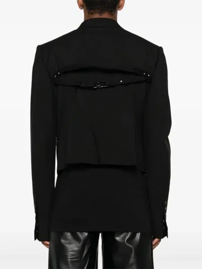 Rick Owens Alice Panelled Jacket In Black