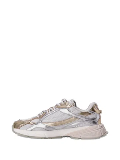 Karl Lagerfeld Orion Metallic-effect Panelled Low-top Sneakers