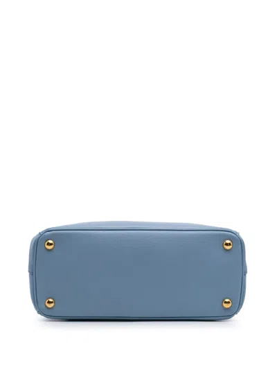 Pre-owned Prada 2010-2025 Small Saffiano Lux Galleria Double Zip Satchel