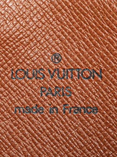 Pre-owned Louis Vuitton 1995 Monogram Marly Dragonne Pm Clutch Bag In Brown