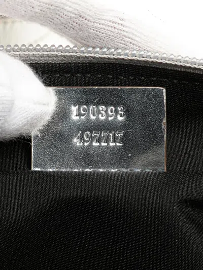Pre-owned Gucci 2000-2015 Gg Canvas Boat Shoulder Bag In Gray