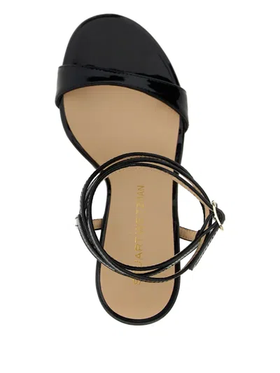 Stuart Weitzman 100mm Nudist Wrap-ankle Sandals