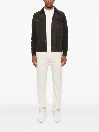 Jacob Cohen Button-fly Trousers In White