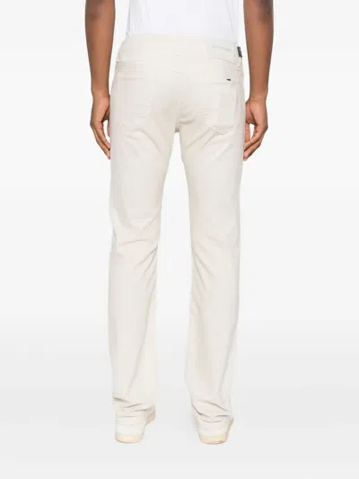 Jacob Cohen Button-fly Trousers In White