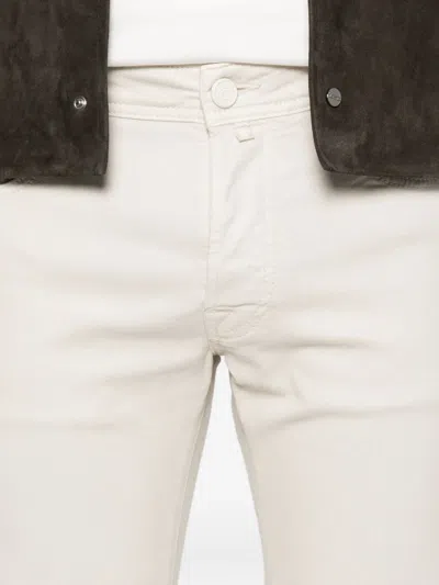 Jacob Cohen Button-fly Trousers In White