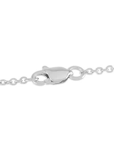 Pre-owned Lb Exclusive 14k White Gold Diamond Bar Bracelet