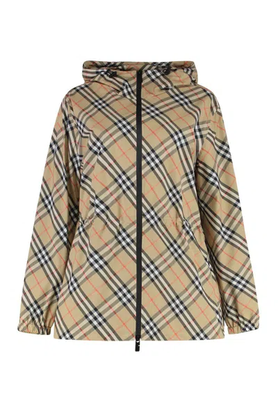 Burberry Technical Fabric Hooded Jacket