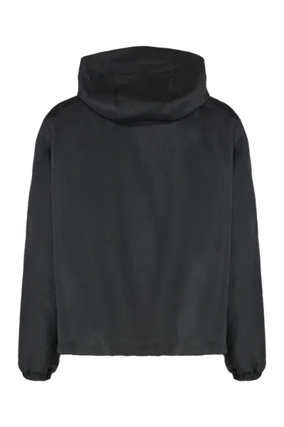 Givenchy Technical Fabric Hooded Jacket In Black