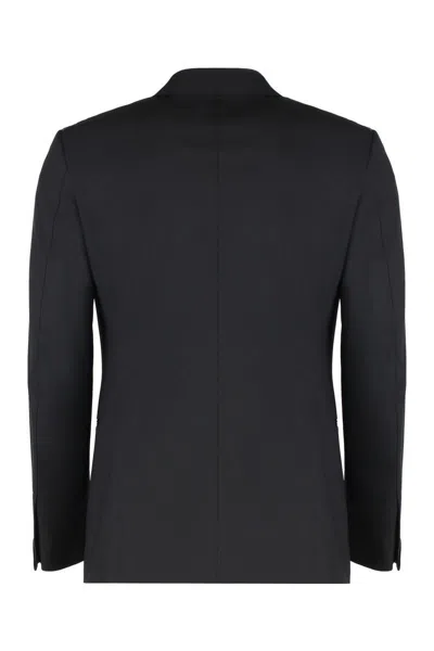 Tom Ford Satin-lapels Single-breasted Suit In Black